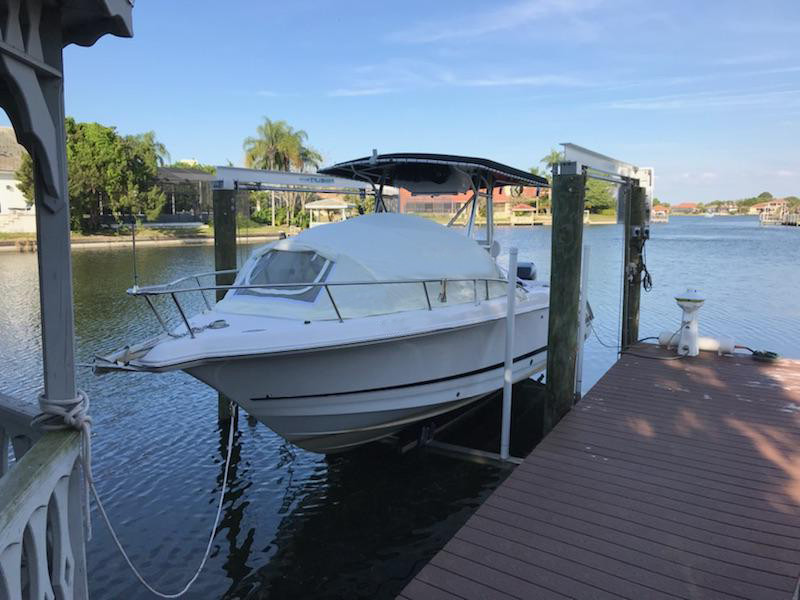 ProLine 23 center console boat shade fishing trip sportsman bow dodger