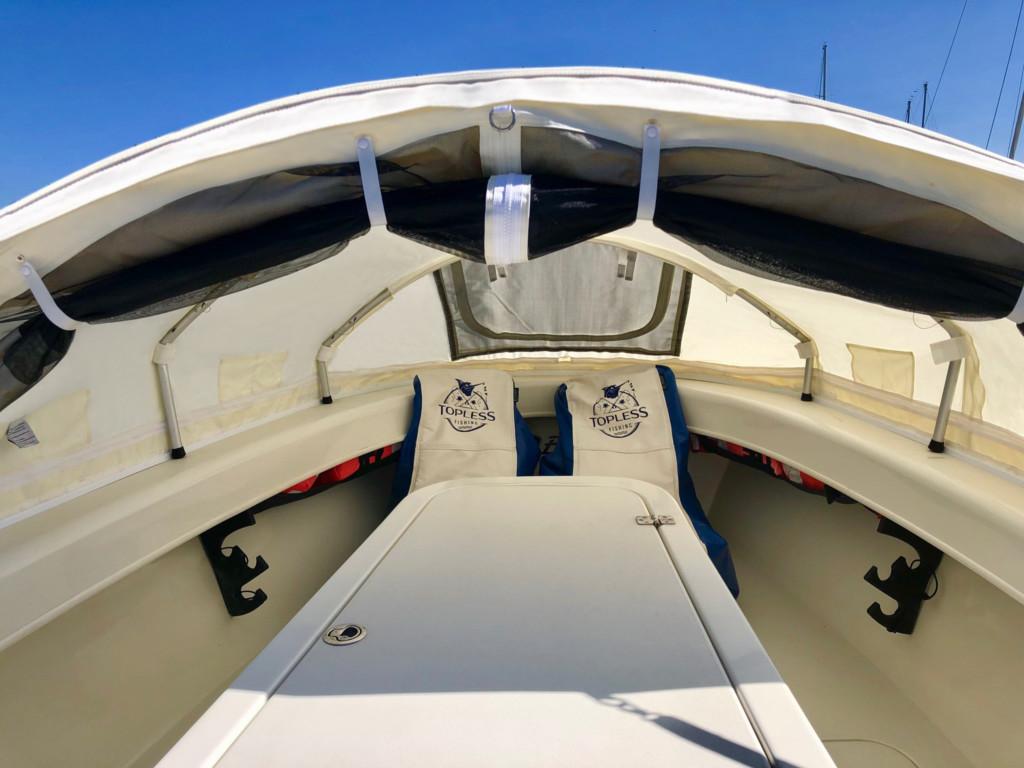 Egret 290 center console boat, boat shade Egret 306 CC, Egret 2011