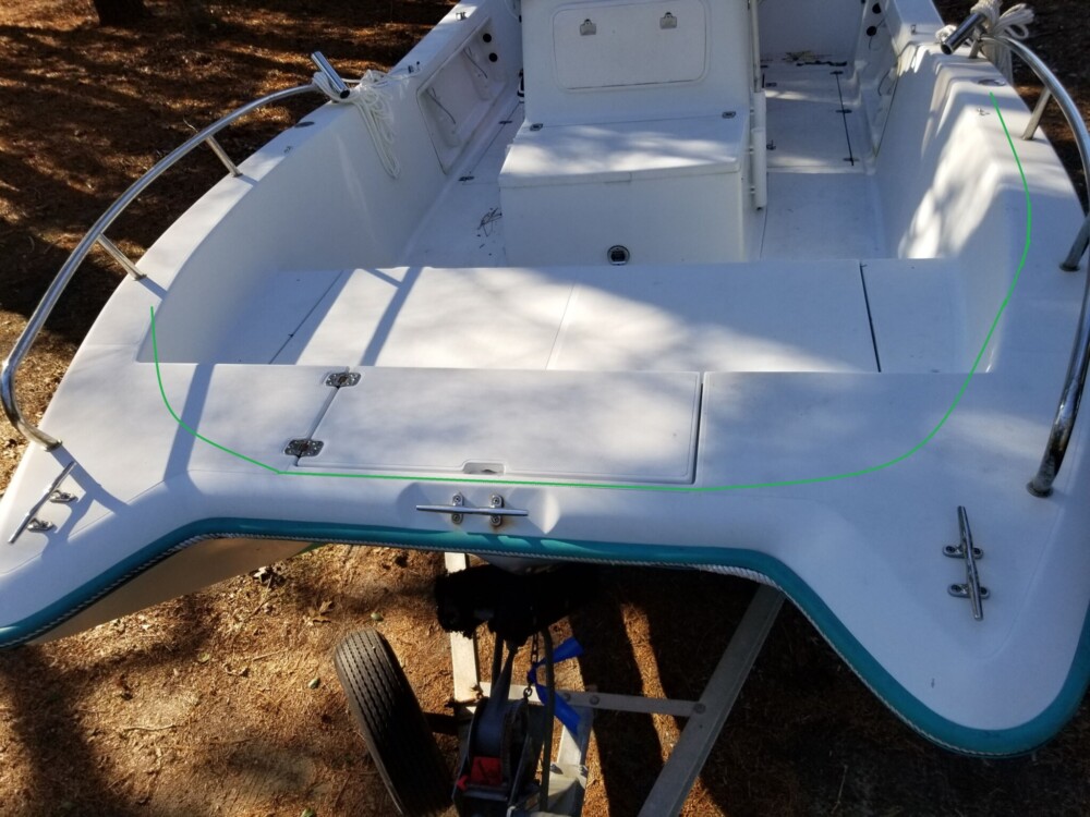 seagull 20' catamaran power bow layout